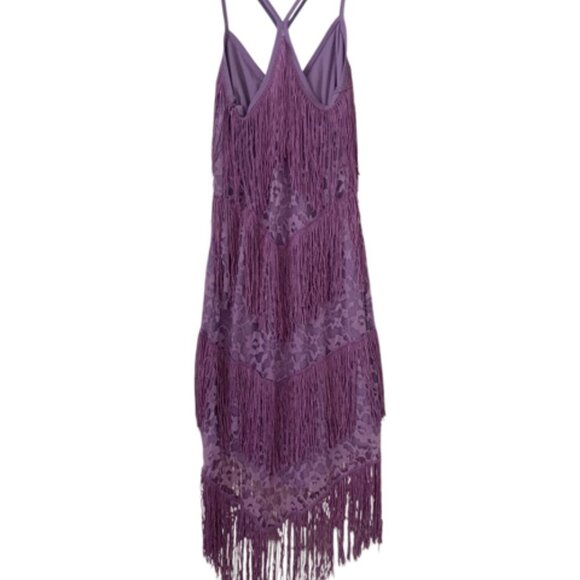 ASOS   Sexy Fringe Trim Bodycon dress    Size 6 - Picture 9 of 12